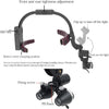 Dental Loupes With Light 3.5X420mm Magnifying Glass Binoculars Angle Adjustable