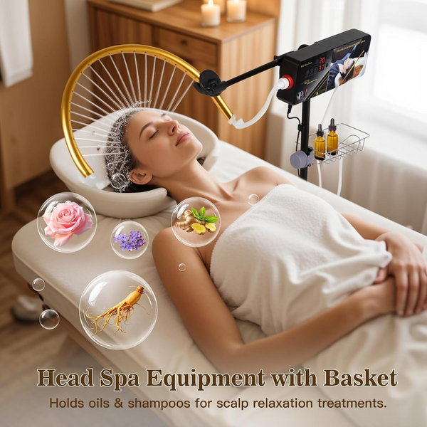 Head Spa Water Therapy Water Outlet Frame Waterfall Head Spa Scalp Massage Salon