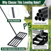 Lawn Leveling Rake Level Yard Tool for Grass Professional Grade Soil Leveler