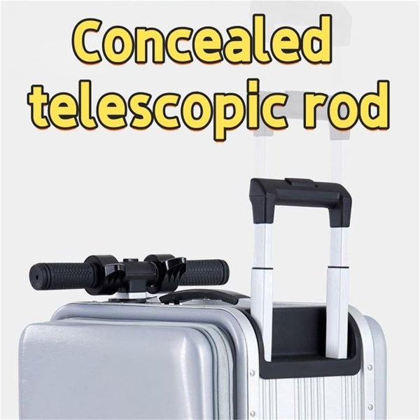 20" Smart Rideable Suitcase Electric Scooter Luggage Carry-On Travel Bag 110kg