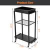 10-Rod Fishing Rod Holder Storage Rack with Wheels Fishing Pole Stand For Garage