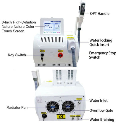 Beauty Salon IpL E Light OPT Painless Laser Permanent Hair Removal Machine