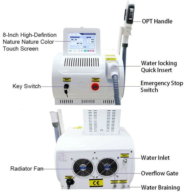 Beauty Salon IpL E Light OPT Painless Laser Permanent Hair Removal Machine