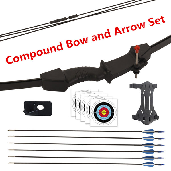 Archery Youth Compound Bow Arrow Set 18 lbs. Hunting Sports Target Shooting RH