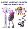 175cm 360° Photo Booth Machine Selfie Digital Portable PhotoBooth with LED Light