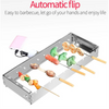 Auto Rotating Rotisserie Grill Rack Set Stainless Steel Kabob Grill 15 Skewers