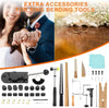16pcs Ring Bending Tools Heavy Duty Ring Bender with Jewelry Spoon Making Tool
