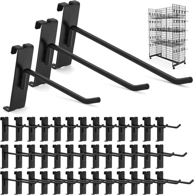 4" Gridwall Hooks 60 Pack Grid Wall Hooks Grid Panel Hooks Hangers for Retail AU