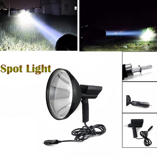 12V 100W Remote Hunting Spotlight with Handle Spot Light for Offroad Camping