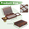 Foldable Wooden Watercolor Palette Box 24 Color Tray Palette Travel Palette
