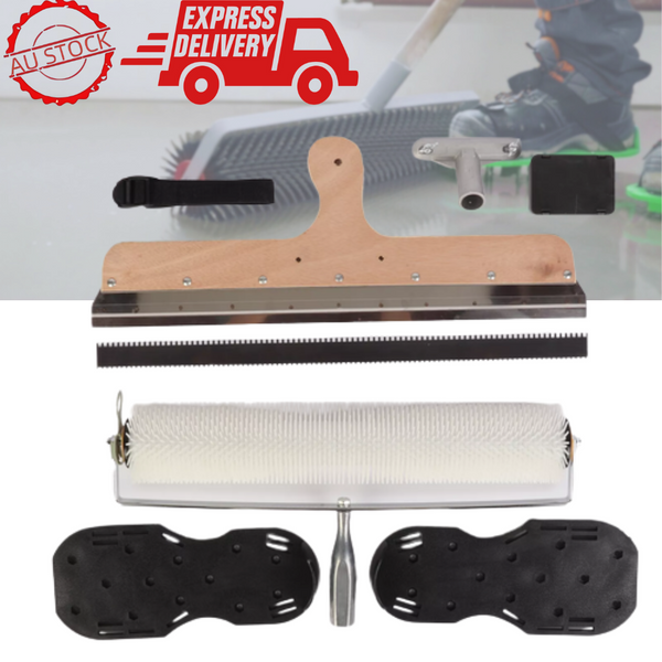 Cement Self-leveling 3 Kit Construction Tools Set of Epoxy Flooring Paint Roller