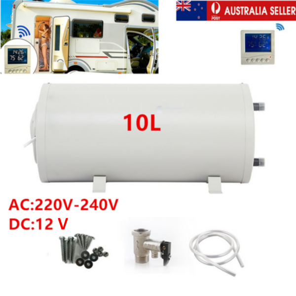 10L Caravan RV HOT Water Heater Electric 12V-240V AC/DC Dual Voltage LCD Display