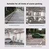 2pcs Car Parking Barrier Anti-Collision Locator Rubber Block Truck Wheel Limiter