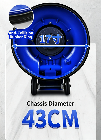 17" 1200W Commercial Orbital Scrubber &Polisher Hard Floor Buffer Carpet Cleaner