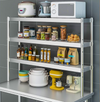 3Tier Commercial Kitchen Overshelf bench Top Stainless Steel for Prep&Work Table