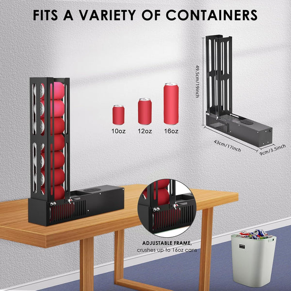 Electric Can Crusher Automatic Electric Can Crusher Hold 8 Cans for Recycling AU