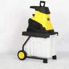 2500W Electric Wood Chipper Crushing Impact Shredder Garden Mulcher On Wheels AU