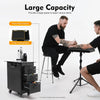 Tattoo Travel Case 5 In 1 Rolling Makeup Workstation with Armrest Stand 3 Drawer