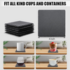 10Pack Square Slate Drink Coasters 4 Inch Slate Stone Coasters Bulk Cup Coasters