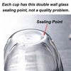 6pcs Glass Coffee Tea Mugs Drinking Glasses Double Wall Thermal Insulated Cups