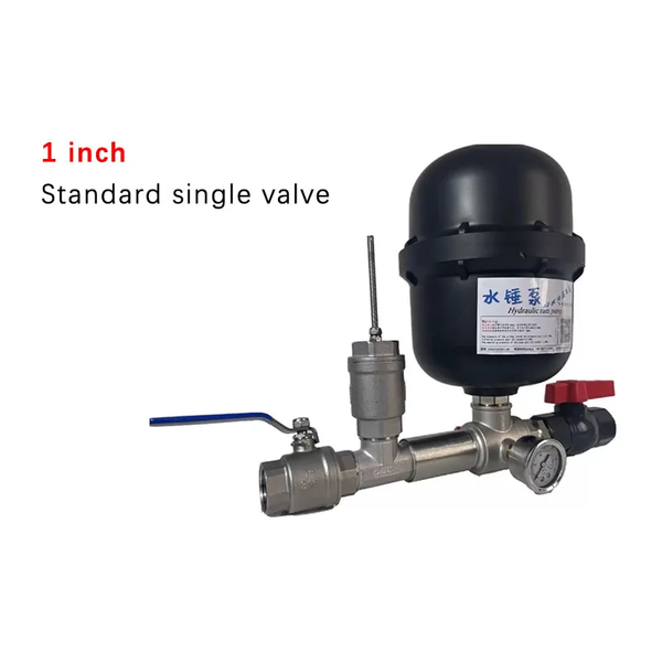 1-inch Single Valve Hydraulic Ram Pump Stainless Steel Water Hammer Pump