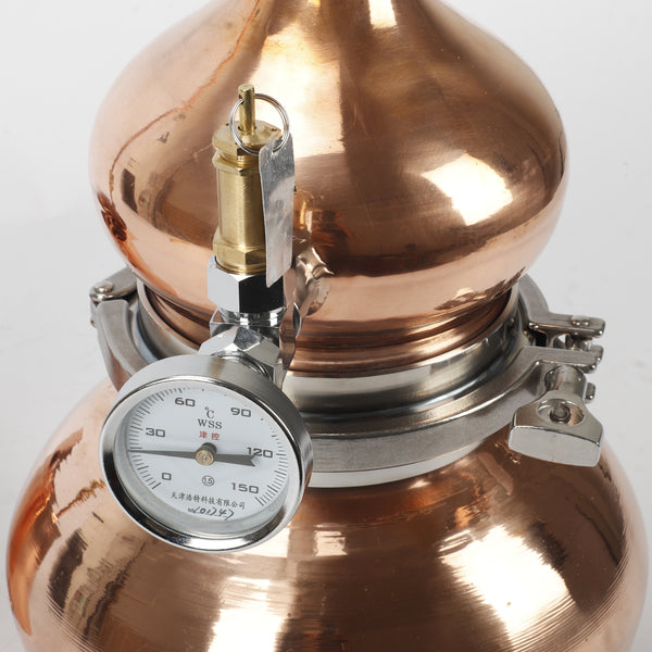 Copper Still Moonshine Distiller Essential Oil Extraction 5L Alcohol Distiller