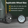 2Pcs Shipping Container Wheels 8/6-Lug Wheels Shipping Container Accessories