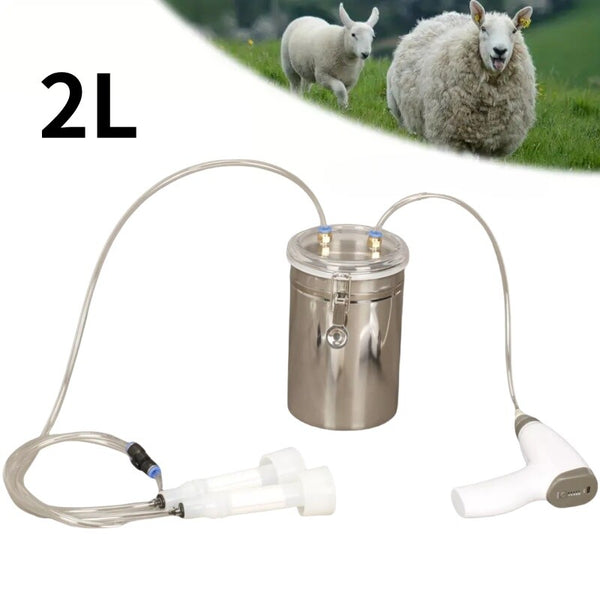 2L Electric Goat Milking Machine Regchargeable Ajustable Suction AutomaticMilker