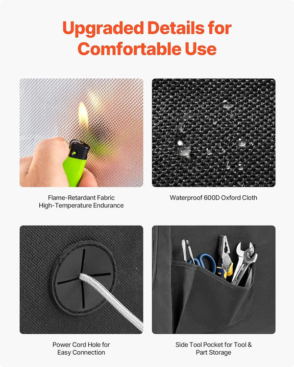 3D Printer Enclosure Fireproof and Dustproof Tent Temperature Protective Cover