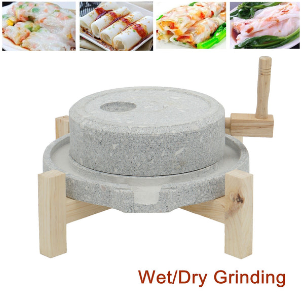 30x40cm Stone Mill Grinder Dry/Wet Grinder Pepper Bean Flour Mill Grinder AU