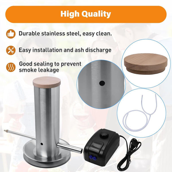 Cold Smoke Generator for BBQ Grill Electric Pellet Smoker/food Meat Smokehouse