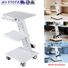 Medical Trolley Stand Dental Oral Scanner Holder W/Sockets 3 Layers Mobile Table