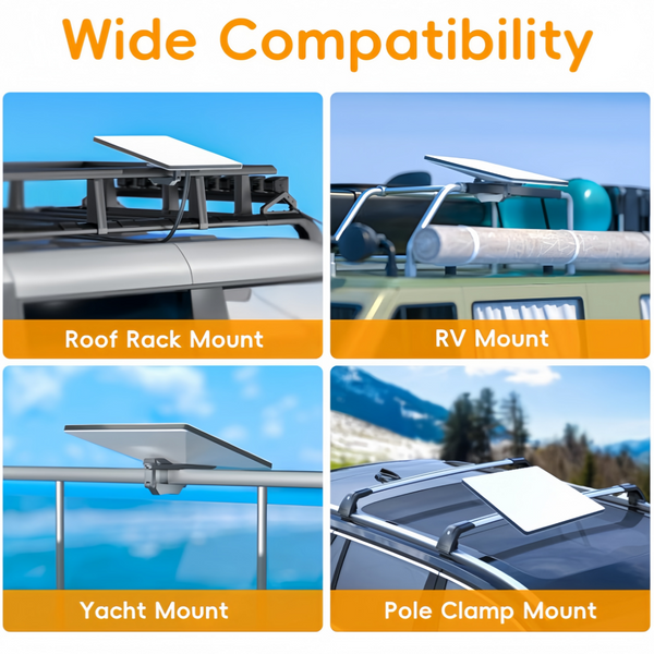 For Starlink Mini Anti-Theft Car Roof Rack Mount Compatible with Starlink Mini