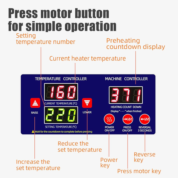 820W Automatic Oil Press Machine Commercial Home Oil Expell Stainless Steel 220V