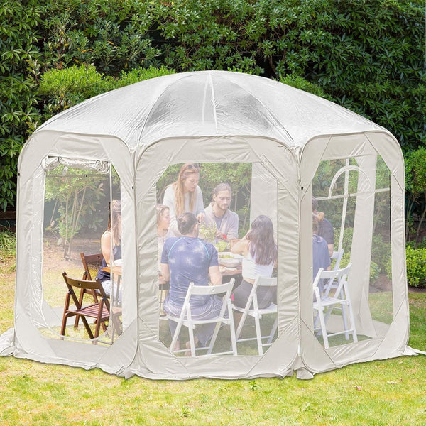 Clear Pop Up Bubble Tent Waterproof PVC Instant Setup Camping Shelter Outdoor