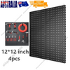 4X Heavy Duty Metal Pegboard Panels Multi-Use Wall Organizer Jewelry Display AU