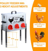 Automatic Poultry Feeder Box 30 lbs Turkeys Chicken Feeder Box Weatherproof