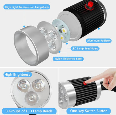 LED Workshop Light Magnetic Base 9W Work Lamp for Lathe CNC Drill Sewing Machine