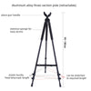 90-180cm Gun Shooting Tripod Stick Telescopic Aluminum Hunting Accessory