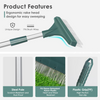 Turf Carpet Rake Broom Hand Rake Carpet Rake for Pet Hair with Adjustable Handle