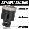 10Pcs M14 Thread Diamond Dry Drill Bit Vacuum Brazed Drilling Core Bits Set AU