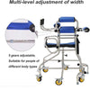 Mobility Walking Aid Walker Frame w/6 Wheels&Seat For Handicapped Rehabilitation