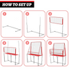 Adjustable Volleyball Practice Net w/ Sturdy Steel Frame Carry Bag 6.5-8FT AU
