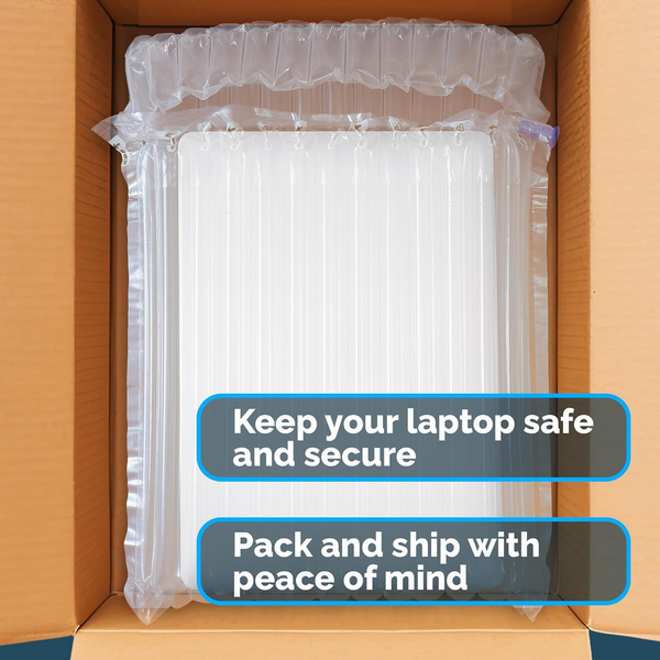 50 Pack 14-15'' Laptop Air Column Inflatable Packaging Protective Bags Hand Pump