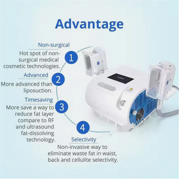 2 Handles Body Cellulite Burning Cooling Fat Freeze Slimming Machine Shaping