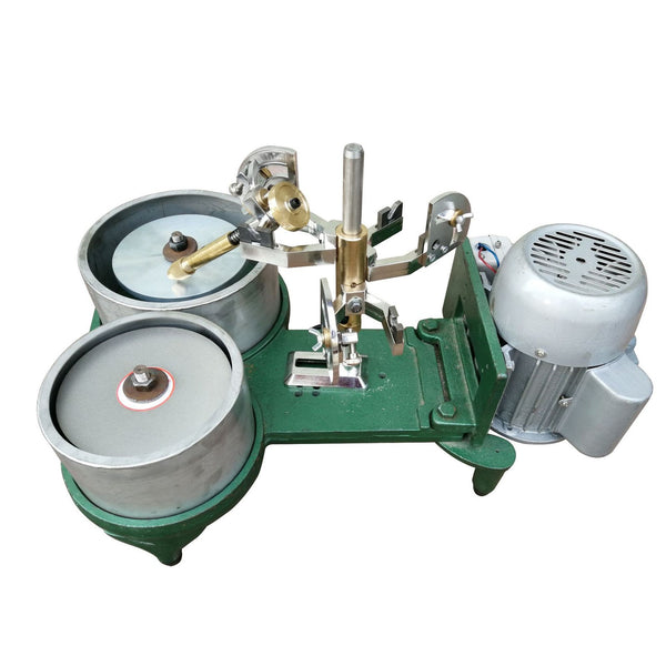 Pro Gem Grinding Faceting Machine 6" Jade Polisher Disc + 8" Flat Grinder Dics