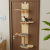 Door Hanging Cat Shelf 4-Levels Cat Tree Door Mounted Cat Climber for Indoor Cat