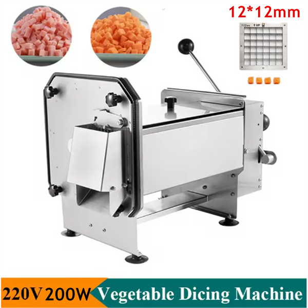 Electric Vegetable Fruit Dicer Commercial Cube Cutting Machine Stainless Steel