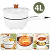 4L 28cm Electric Frying Pan with Steamer&Lid Non-stick Multifunctional Cookware