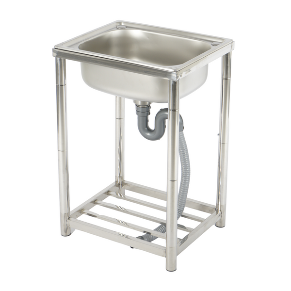 Utility Sink Free Standing Single Bowl Kitchen Sink Stainless Steel Sink AU